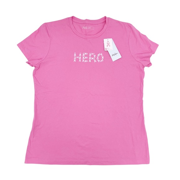 Lady Hagen HERO Pink Ribbon Collection Breast Cancer Awareness Tee Size Large - Picture 1 of 10